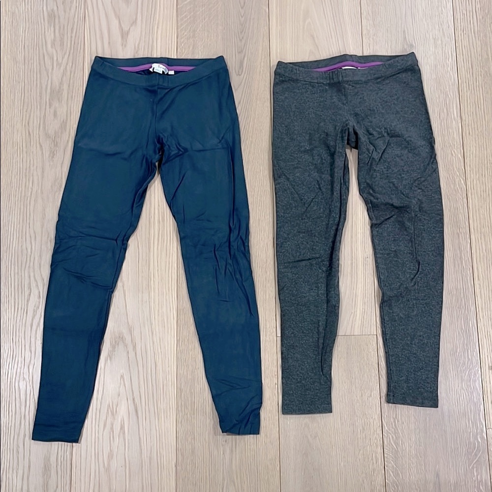 Boden Blue and Gray Leggings Size 4